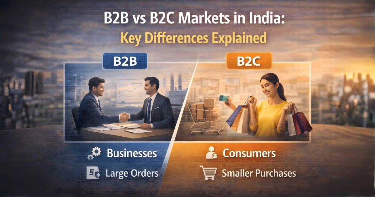 B2B vs B2C Markets in India: Key Differences Explained