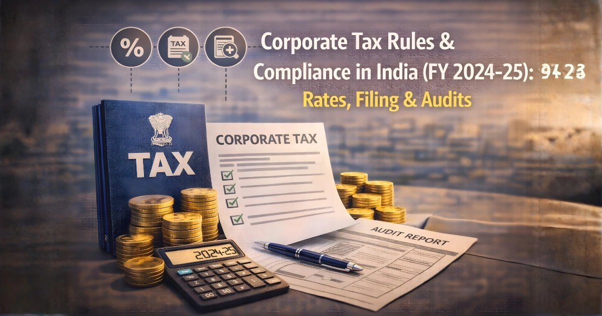 Corporate Tax Rules & Compliance in India (FY 2024–25): Rates, Filing & Audits