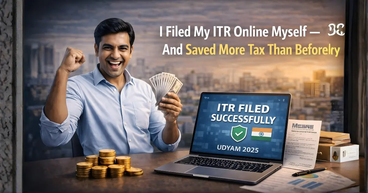 I Filed My ITR Online Myself — And Saved More Tax Than Before