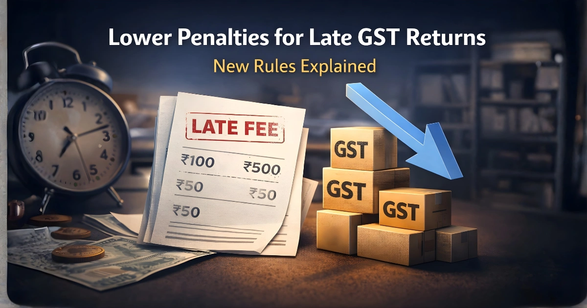 Lower Penalties for Late GST Returns: New Rules Explained