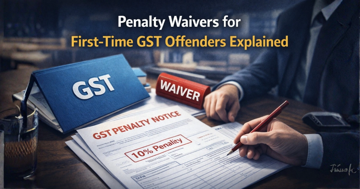 Penalty Waivers for First-Time GST Offenders Explained