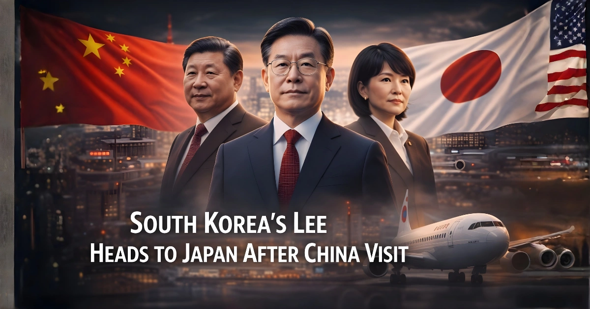 South Korea’s Lee Heads to Japan After China Visit