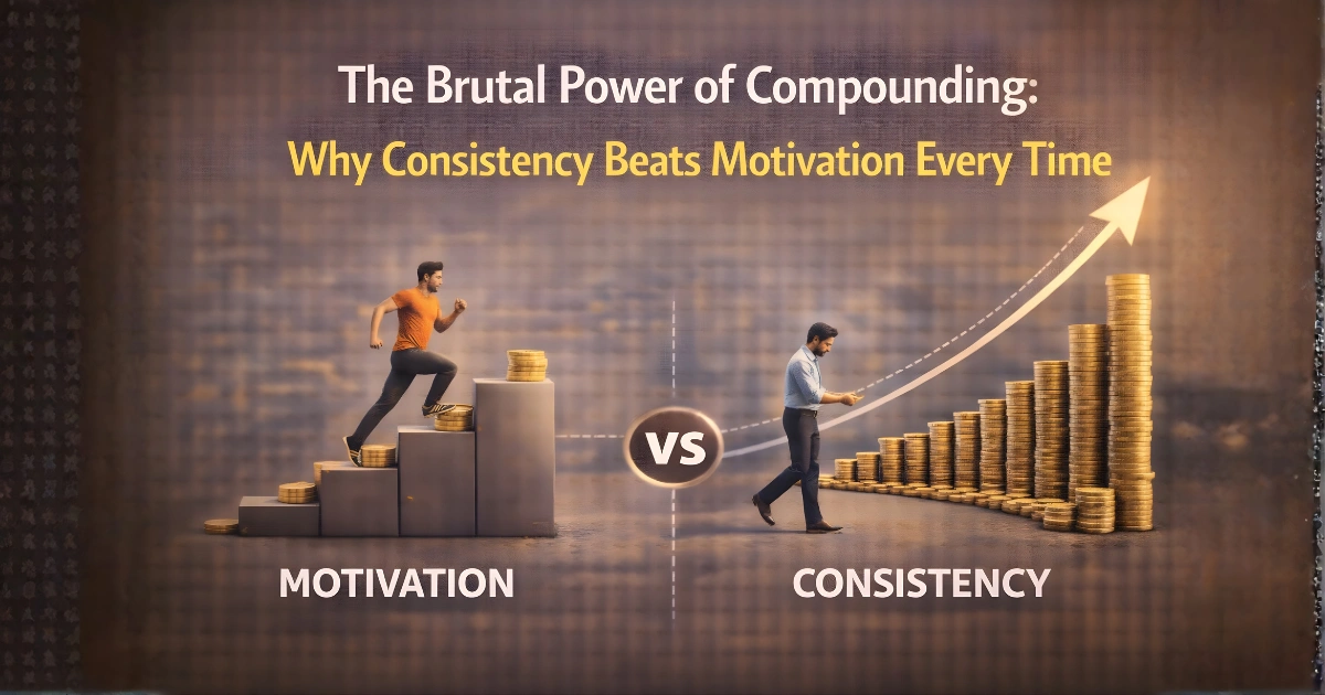 The Brutal Power of Compounding: Why Consistency Beats Motivation Every Time