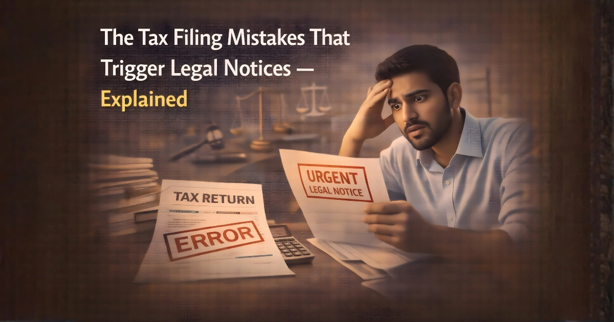 The Tax Filing Mistakes That Trigger Legal Notices — Explained