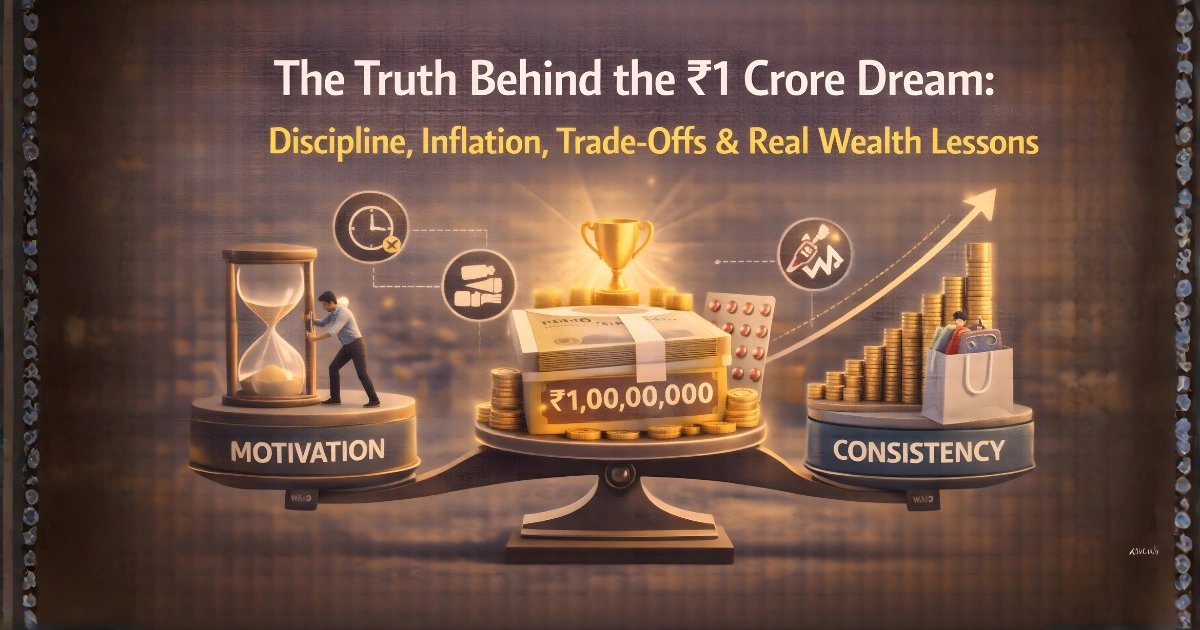 The Truth Behind the ₹1 Crore Dream: Discipline, Inflation, Trade-Offs & Real Wealth Lessons